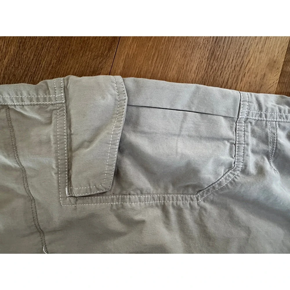 KÜHL Men's 34x30 Khaki Cargo Hiking Pants Vented Knee Crotch Hiking Tactical